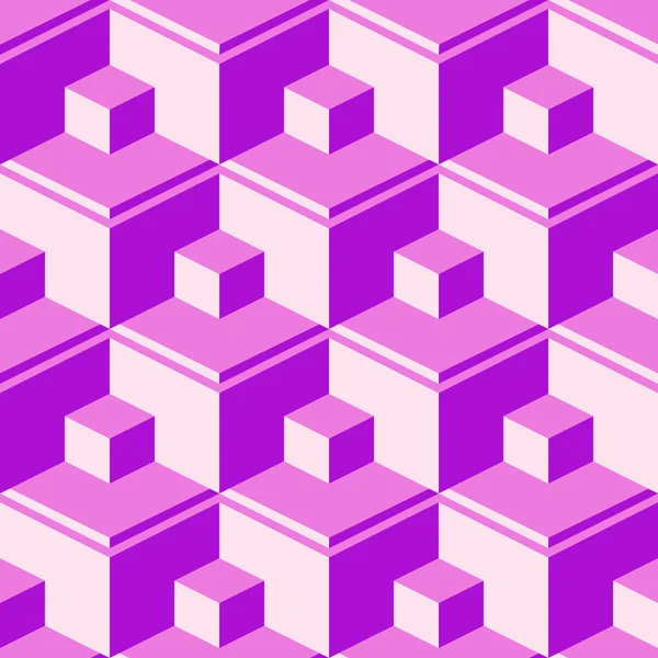 Paarse abstracte kubussen — Stockvector