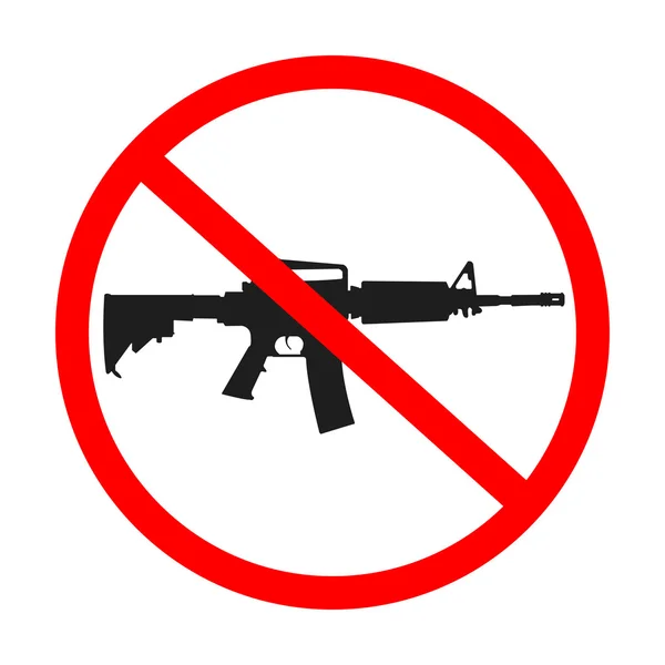 No guns allowed — Stock Vector
