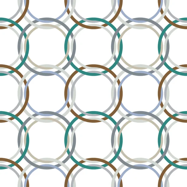 Metallic rings mesh — Stock Vector
