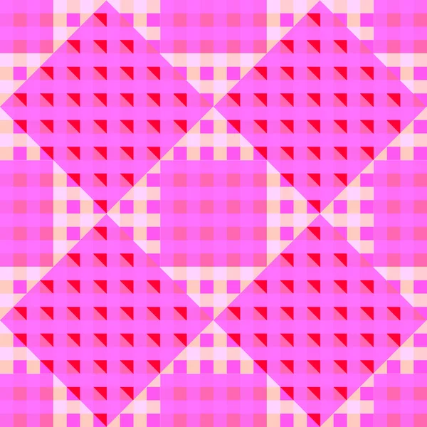 기하학적 핑크 원활한 패턴 — 스톡 벡터