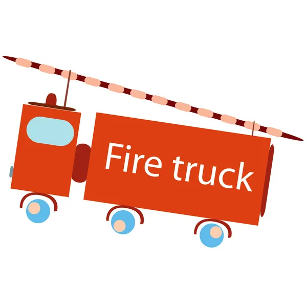 Brandweerwagen — Stockvector