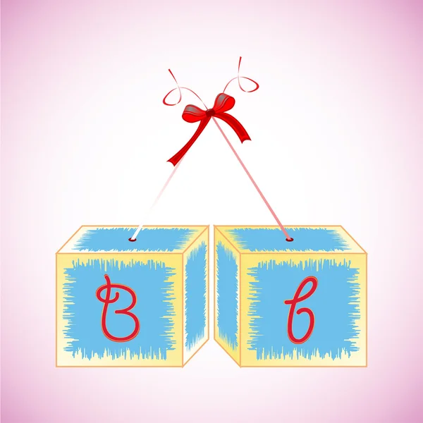 B cubes alphabet — Image vectorielle