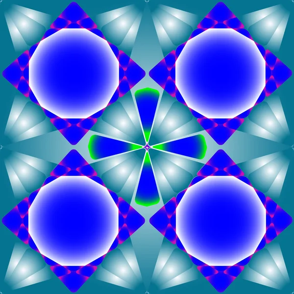 Синьо-зелені квіти безшовна текстура — стоковий вектор