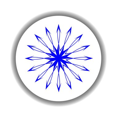 Snow flake madalyon 4