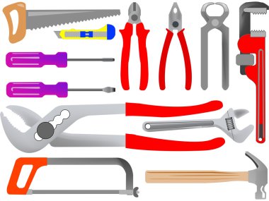 Hand tools clipart