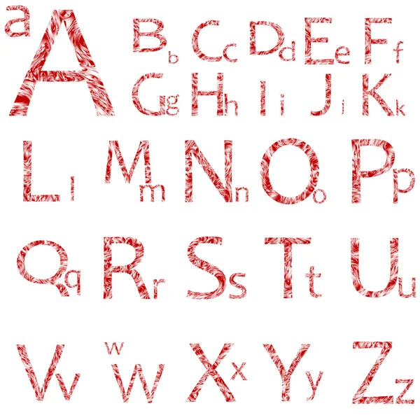 Alfabeto abstracto aislado en blanco — Archivo Imágenes Vectoriales