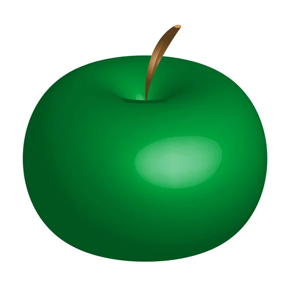 Zielone jabłko — Wektor stockowy