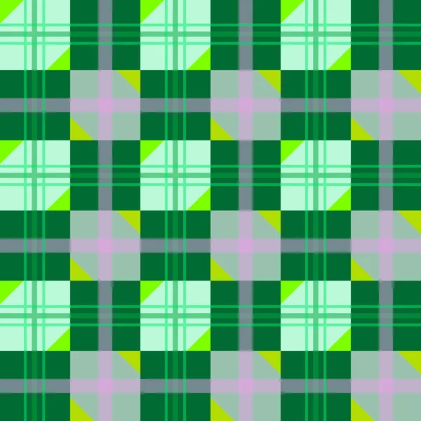 Schöne Textur mit grünen geometrischen — Stockvektor