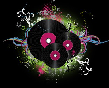 Abstract disco background clipart