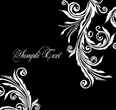 Vectorized Scroll Design. clipart