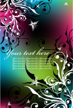 Abstract beauty floral background clipart