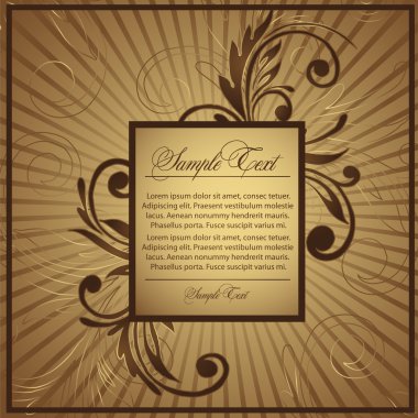 Gold frame. clipart