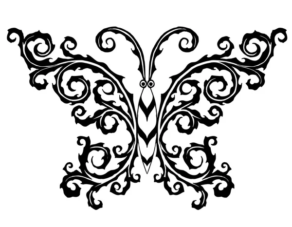 抽象的な蝶 (他の人を見て — ストックベクタ