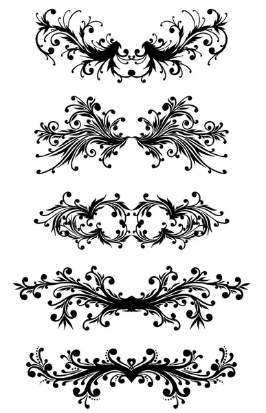 Ensemble floral vectoriel — Image vectorielle