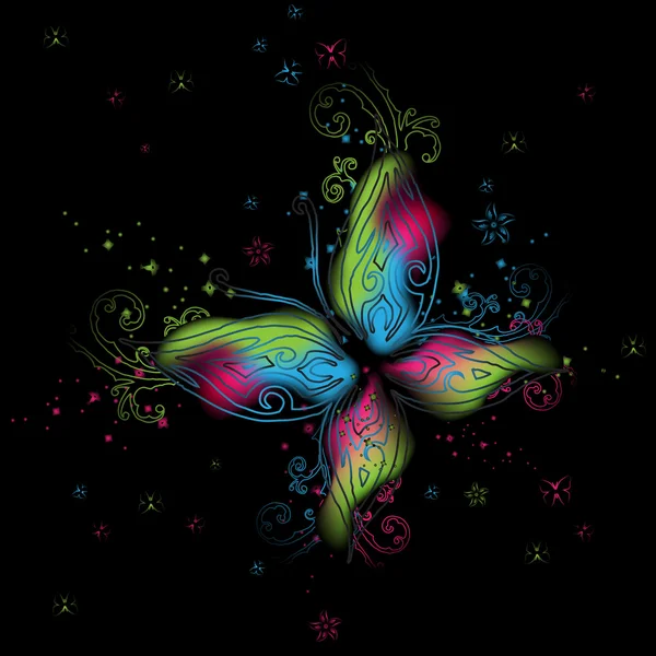 Mariposas de belleza — Archivo Imágenes Vectoriales