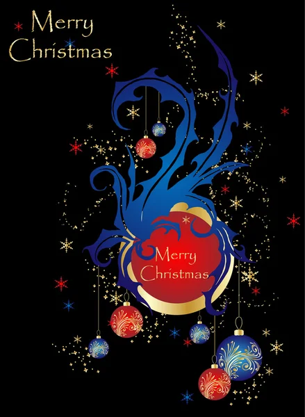 Boules de Noël vectorielles bleues — Image vectorielle