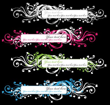 Set of banners clipart