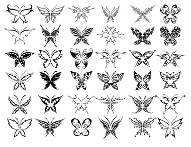 Set of beauty butterfly (others in my po clipart