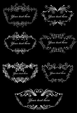 Set Vector scroll frames. Elements can b clipart