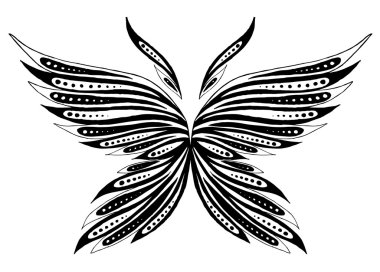 The abstract butterfly clipart