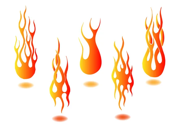 Accendere il fuoco vettoriale — Vettoriale Stock