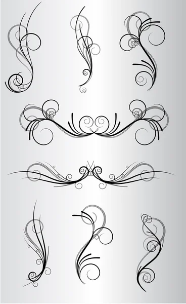 Set of vector ornaments for design — Stock Vector