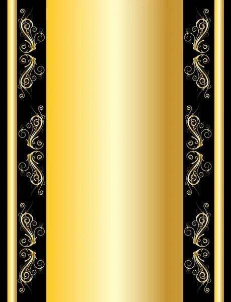 Vector gouden behang — Stockvector