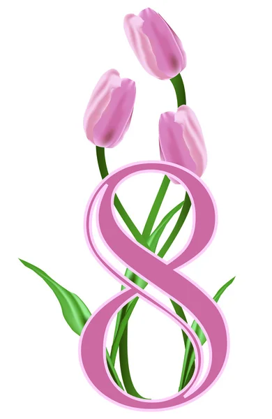 カードの飾りのためのベクトル花 — ストックベクタ