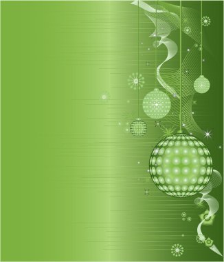 Green Christmas Frame Pattern clipart