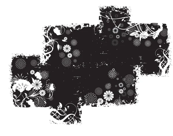 Zwarte abstracte grunge patroon Rechtenvrije Stockillustraties