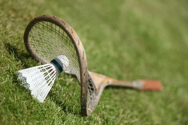 Stare rakiety do badmintona — Zdjęcie stockowe