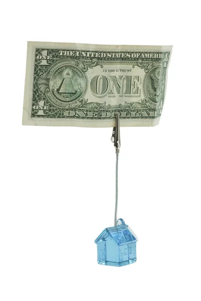 Pénz és a ház — Stock Fotó