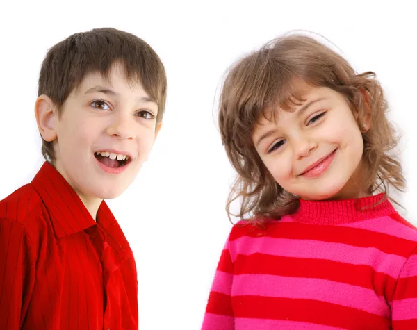 Portrait of two kids — Stock Photo, Image