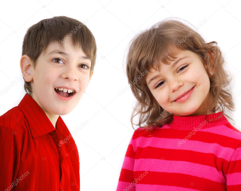 Portrait of two kids