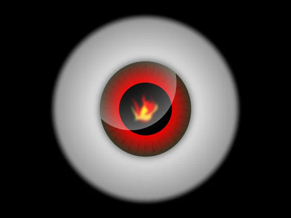 Oheň oko — Stockový vektor
