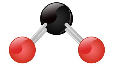 Methane molecule clipart