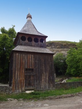 Kamenec-podolskiy wood church clipart