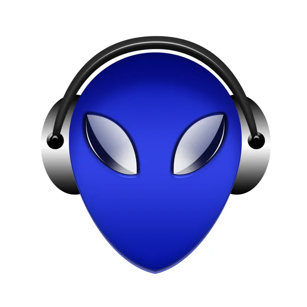 stock image Alien headphone sign