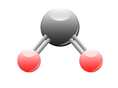 Methane molecule clipart