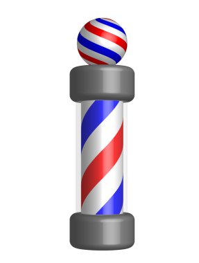 Barber pole clipart