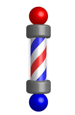 Barber pole clipart