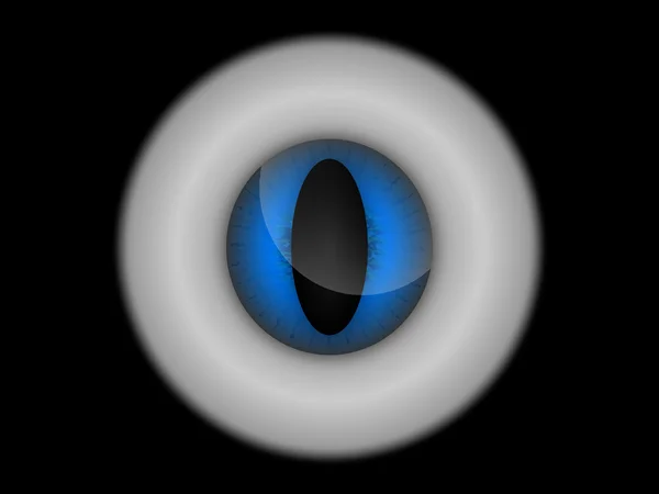 Blauwe slang oog — Stockvector