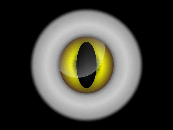 Oeil de serpent doré — Image vectorielle