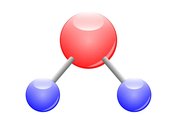 Wassermolekül — Stockvektor