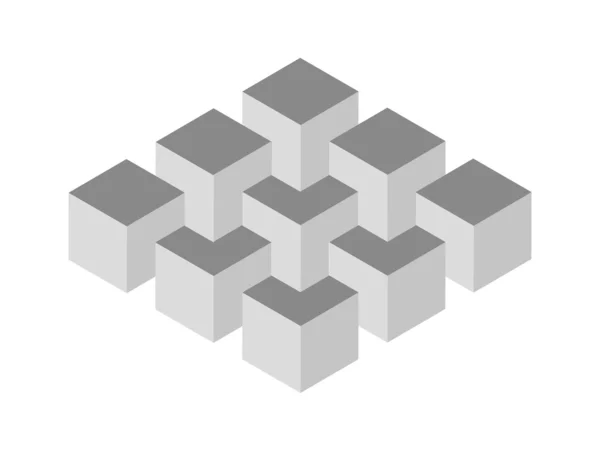Cubos imposibles — Archivo Imágenes Vectoriales