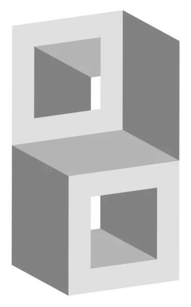 Cubos imposibles — Archivo Imágenes Vectoriales