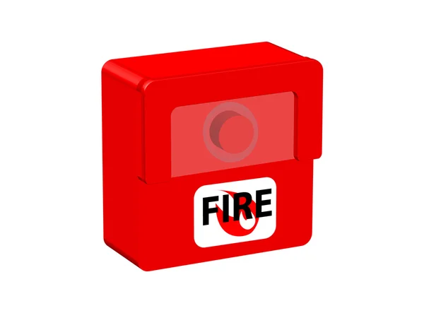 Botão de serviço de urgência fogo — Vetor de Stock