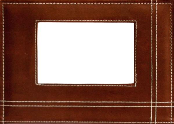 stock image Leather frame