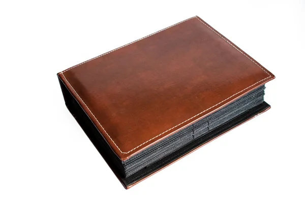 stock image Leather book