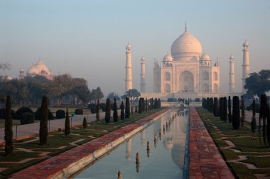 Taj Mahal at sunrise clipart